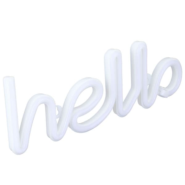 LED-neonvalo Hello-kirjaimet Neonvalo seinäkoriste KLB:lle
