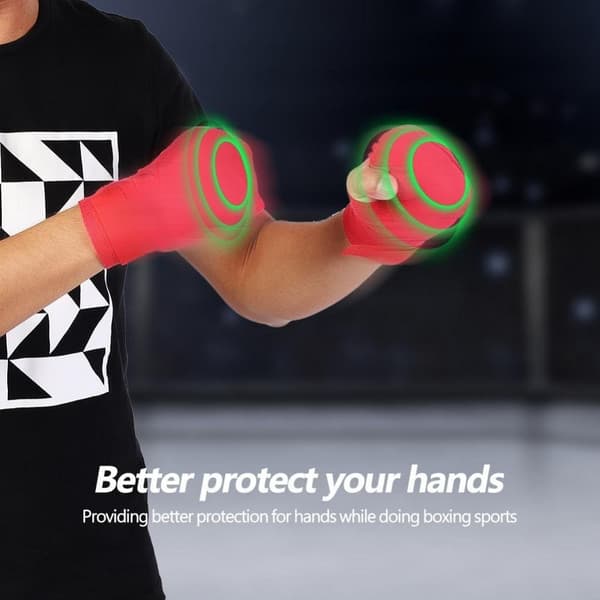 Boksehansker Menn Kvinner Barn Boksehansker 1 Par 2.5M Elastisk MMA Rød 2.5M