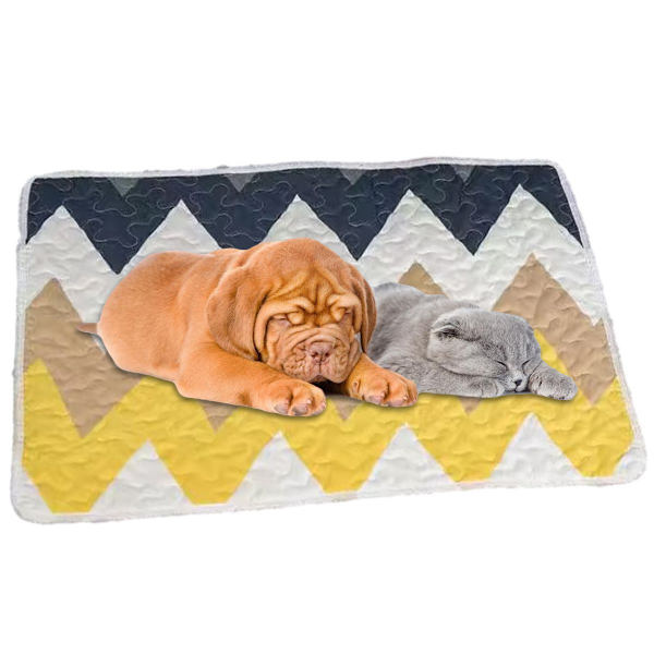 Pakke med 2 vaskbare sovepuder til hunde og katte, 70 x 50 cm KLB