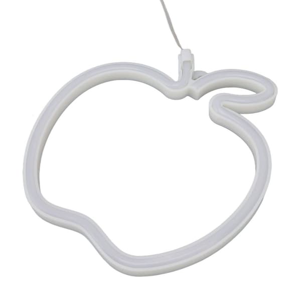 Fruktformad LED-neonskylt, USB-batteridriven, hög säkerhet KLB