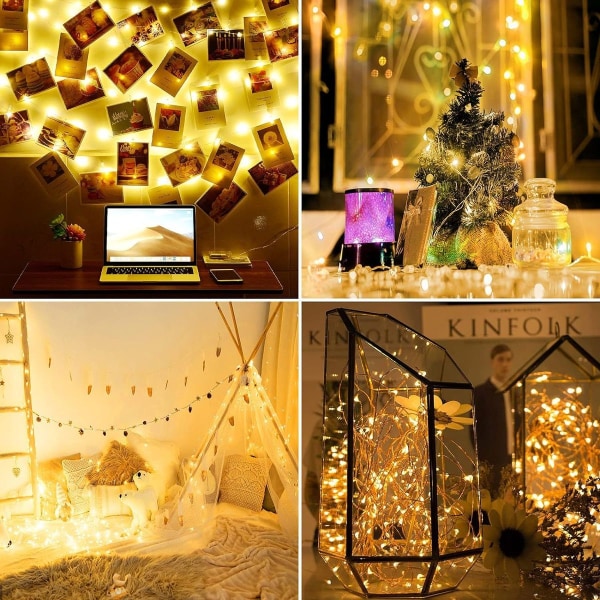 Julegirlander LED-lyskjede, vanntett dekorasjon, DIY julelys KLB