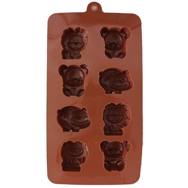 Babarella silikonbakformar set med 2 djurfigurer non-stick, giftfri