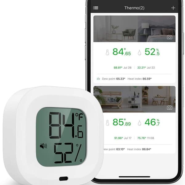 Kappaleet Bluetooth-hygrometrit, lämpötila-anturi, jossa
