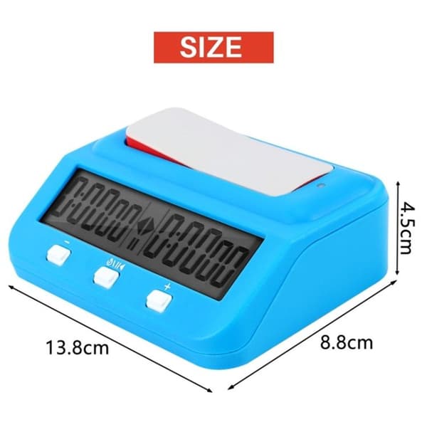HQT101 Plast Sjakk Klokke Go Sjakk Timer (Vinfarge)