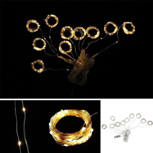 USB Multifunksjonell LED Gardinlampe 3x3m Hjem J ti KLB