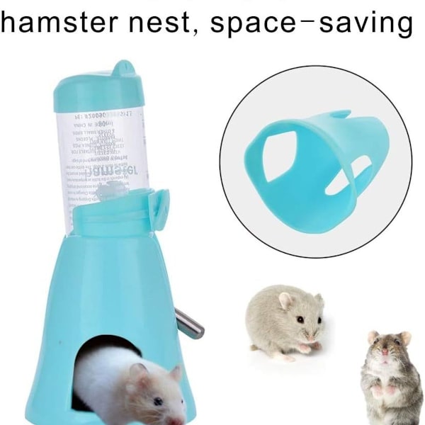Hamster drikkeflaske med skål vannflaske 125ml KLB
