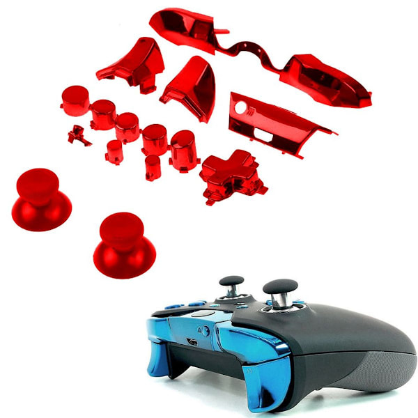 Komplett knappset för Xbox One / Elite-kontroller (3,5 mm röd KLB
