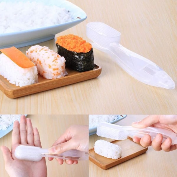 2 stycken verktyg för sushi sushi form för onigiri DIY sushi maker mould