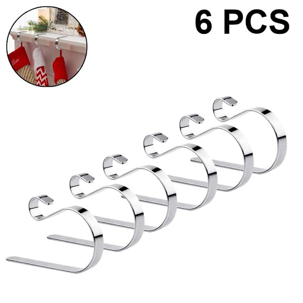 Spishällen Strumphållare, Set om 6, Silver KLB
