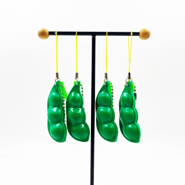 1 Paketti Crush A Keychain Squeeze A Bean Squishy SOYA Lapsille