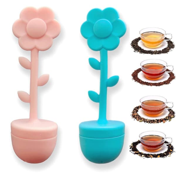 2-pack tesilar för löst te, tesilar för löst te, tesilar, tefilter KLB