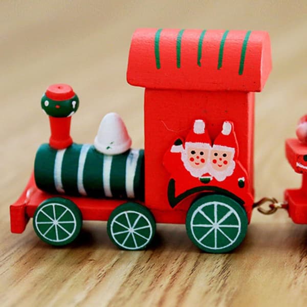 Mini trætog til juledekoration gave KLB