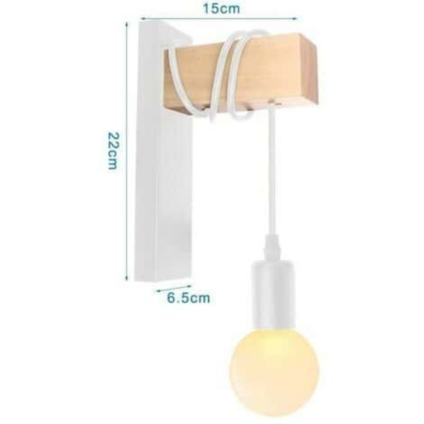 Væglampe Moderne væglampe 22 cm hvid