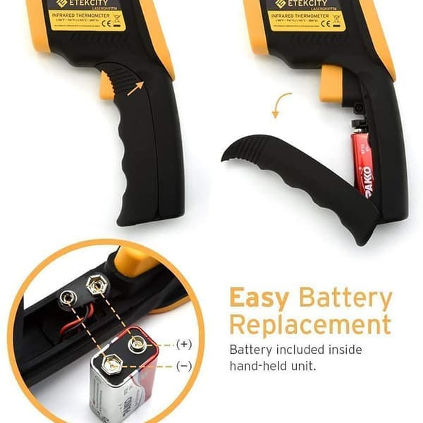 Infrarød termometer -50°C til 380°C IR laser digitalt termometer