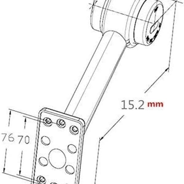 Sæt med 2 sidemarkeringslys 12 V LED 20 cm til lastbiltrailere