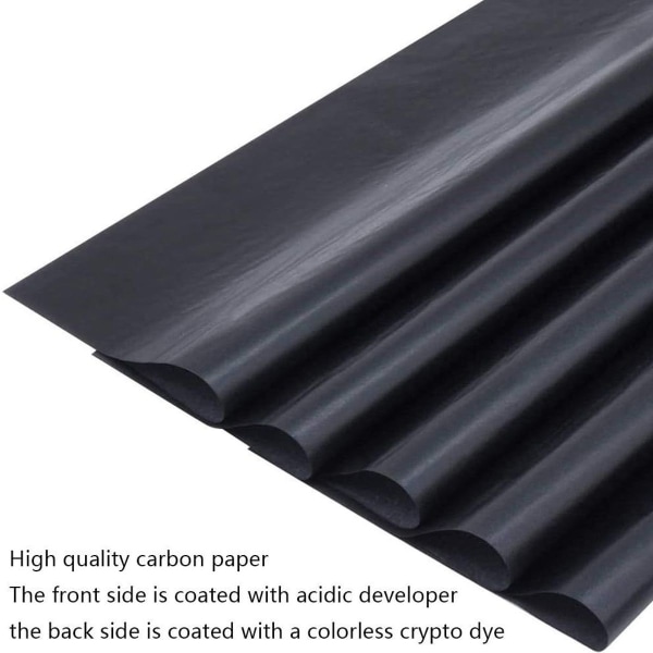 100 ark karbonpapir, A4-grafitpapiroverførselspapir, karbonpapir KLB