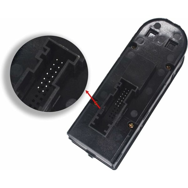 Fönsterlyftskontrollbrytare, Elektrisk fönsterknapp 13228879 för Vauxhall Astra H & Zafira B KLB