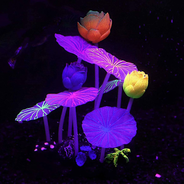 Kunstig glødende silikon sopp for fisketank akvarium stil 3 KLB