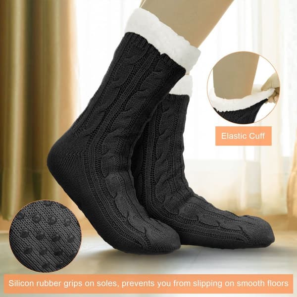 Damsockor, mysiga toffelsockor, halkfria sockor