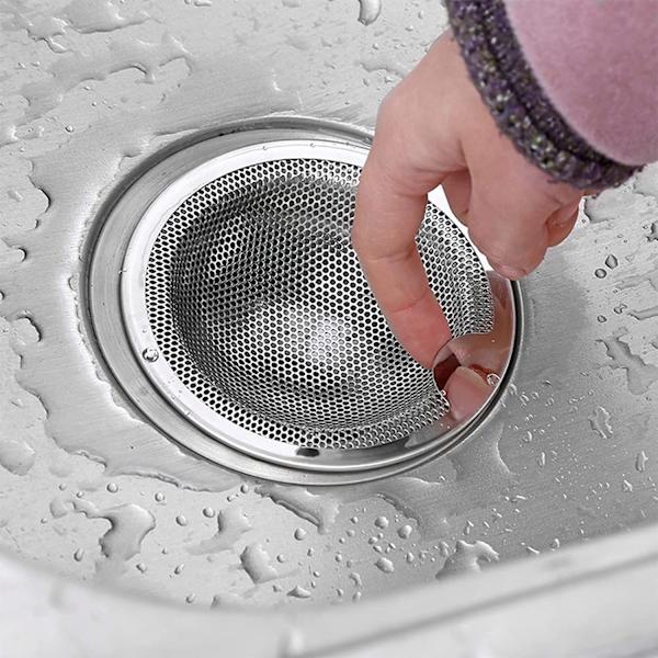 Ruostumattomasta teräksestä valmistetut lavuaarin suodattimet, viemärisuojat, lavuaarin suodatin 10,2 cm:n seulakori kahvalla kylpyhuoneen suihkuun keittiöön 2 kpl