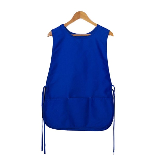 Universal skomakarförkläde för unisex , klänning med ficka, blå