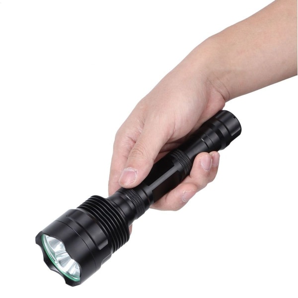 12000LM 3 LED aluminium blændfri lommelygte, vandtæt KLB