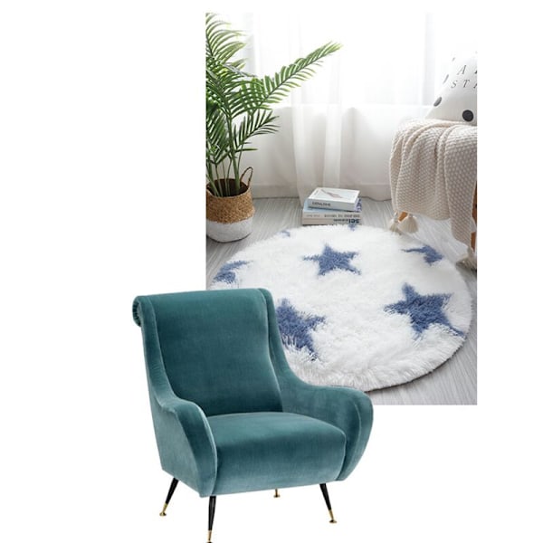 Fluffy gulvteppe Faux Fur Fluffy teppe Gradient dekorativ gulvmatte for soverom stue spisestue 40x60cm, Lantern Gray KLB