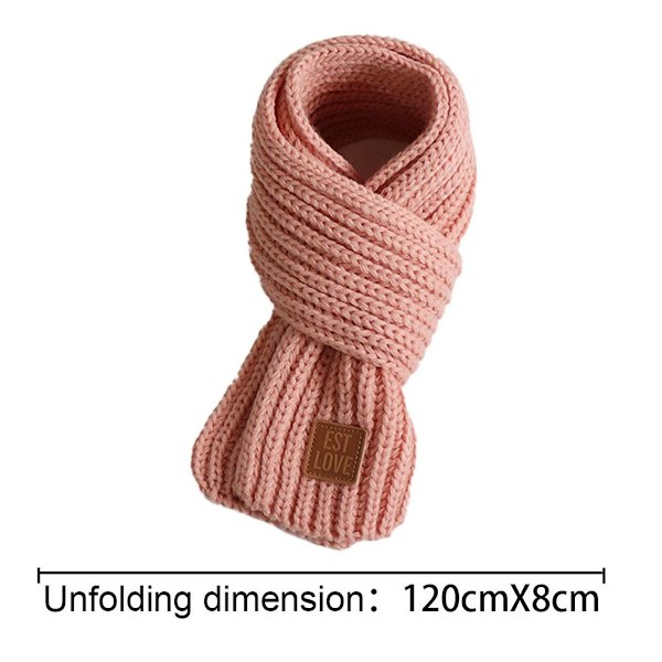 Vinterbabyhalsduk höst vinter ullhalsduk rosa