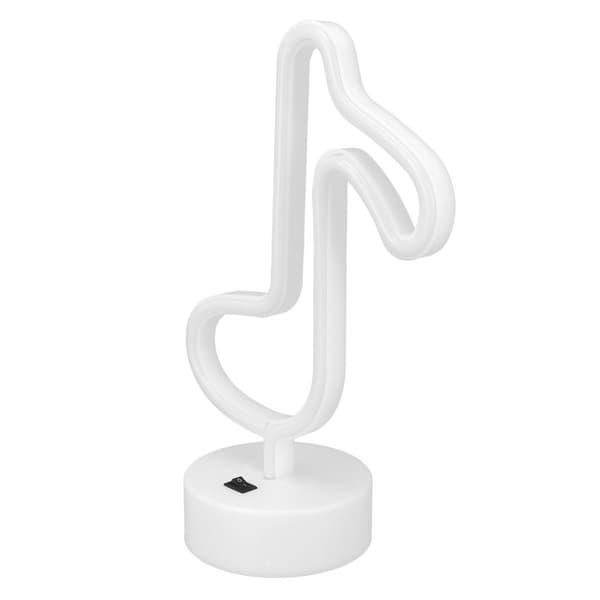 Desktop Neon Lys Unik Musik Note Natlampe til Hjem KLB