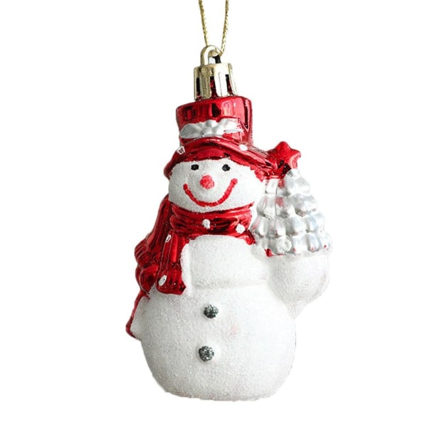 Plastjulkulor, snögubbe/2 KLB