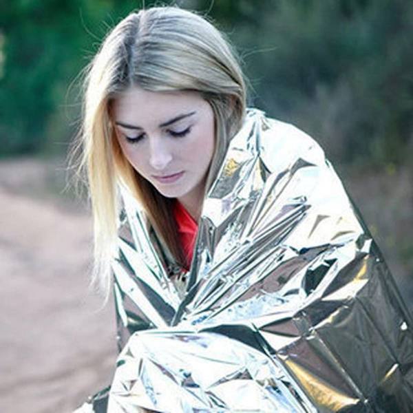 Överlevnads-/räddnings-/första hjälpen-filtar Säkerhetsisolerad reflekterande silver