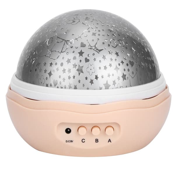 Stjernehimmel roterende projektorlampe USB farveskiftende nat KLB
