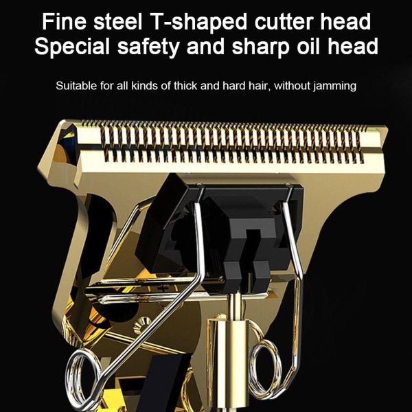 Trimmer T-Blades, Oppladbar Profesjonell Hårklipper for Menn Style3 KLB