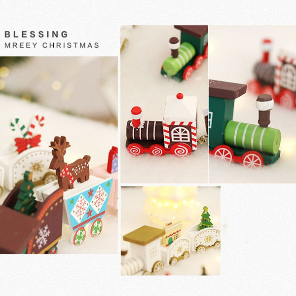 Juletog i tre, julepynt for barn, festlig adventskalender KLB