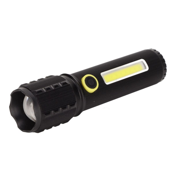 Mini ficklampa, starkt ljus, 3 lägen, teleskopisk zoom KLB
