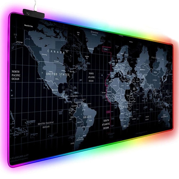 RGB Gaming Musematte LED Musematte Glatt overflate Kort 800x300x4mm
