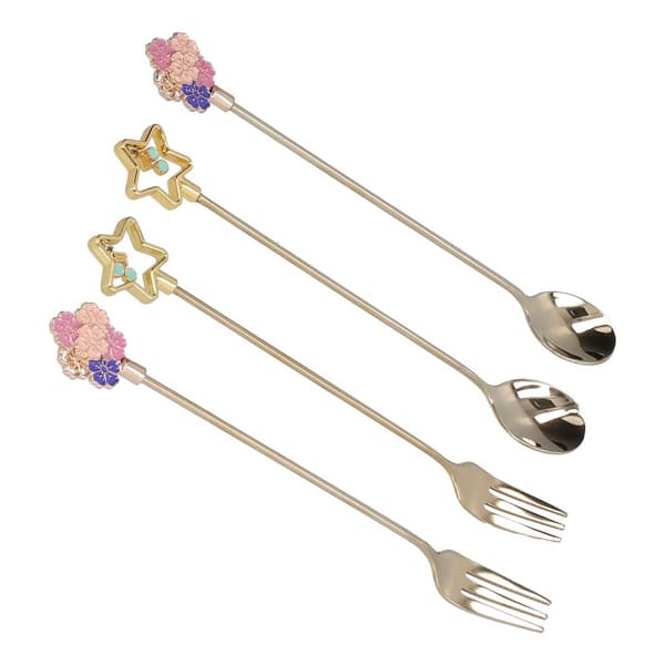 Japansk 304 rustfritt stål sakura formet suppeskje KLB