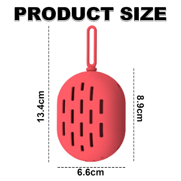 Silikoni meikkisieniteline matkustamiseen, Silicone Beauty Blender Red KLB