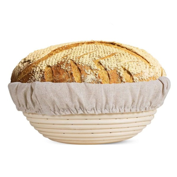 Rund jäsningskorg, ø 25 cm, höjd 8,5 cm jäsningskorg set