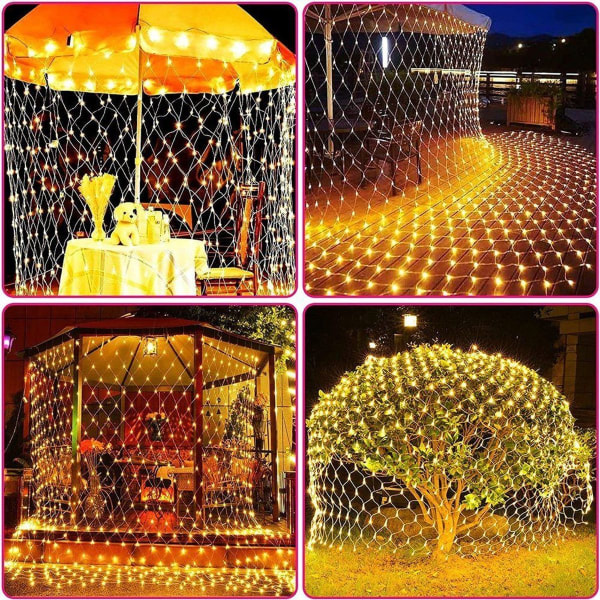 LED fiskegarnlys utendørs vanntett dekorativt strenglys