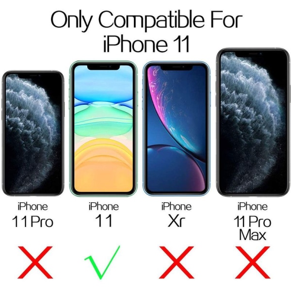 Klar silikone designet til iPhone 11 cover - tynd klar blød TPU