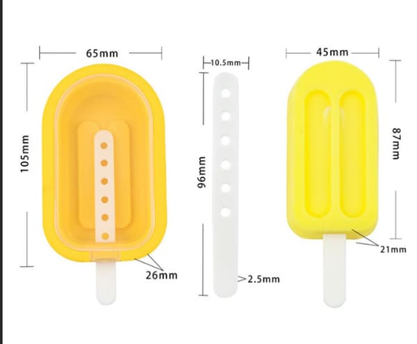 Mini Stabelbare Isformpakke 10,5 cm, 4 Styk