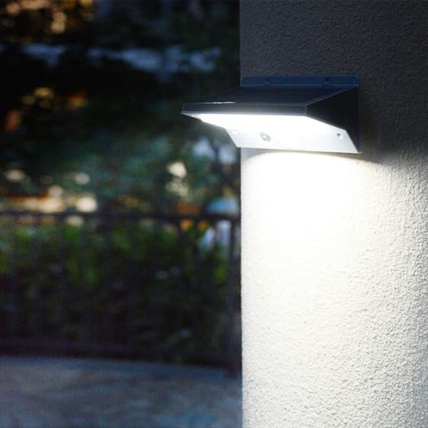 Udendørs Human Body Sensor Solar LED væglampe (Positive