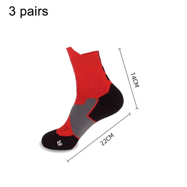 Pairs Basketball Socks Padded Athletic Sports Crew C KLB