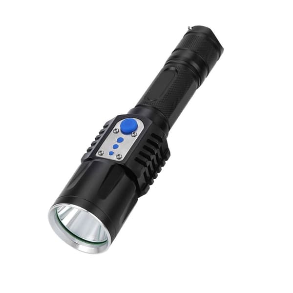 USB-ladattava ulkoilun LED-taskulamppu, kirkas taskulamppu KLB