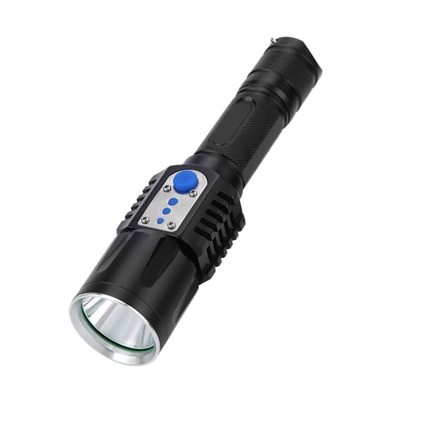 USB-laddningsbar utomhus LED-ficklampa, hög ljusstyrka ficklampa KLB
