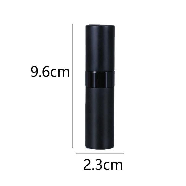 4st 8ml parfymflaska, portabel reseparfymflaska mattsvart KLB