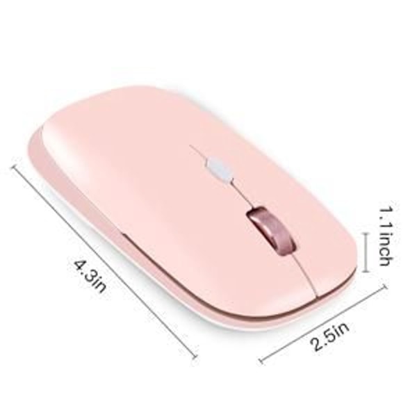 2.4G hiljainen hiiri USB-vastaanottimella, sopii