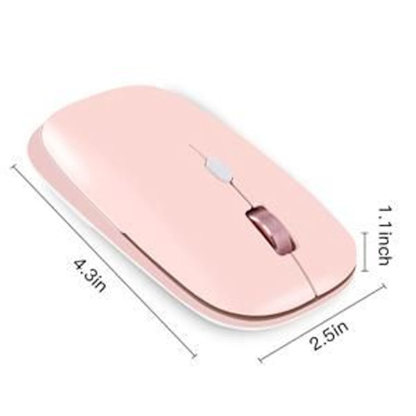 2.4G trådløs mus med USB-mottaker, egnet for