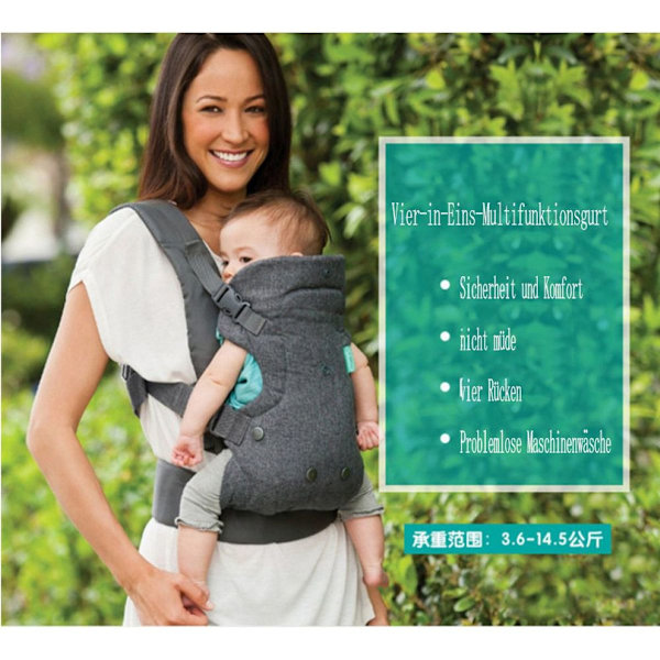 Infantino Flip Advanced 4-i-1 Baby Carrier - Ergonomisk Baby Carrier med 4 KLB